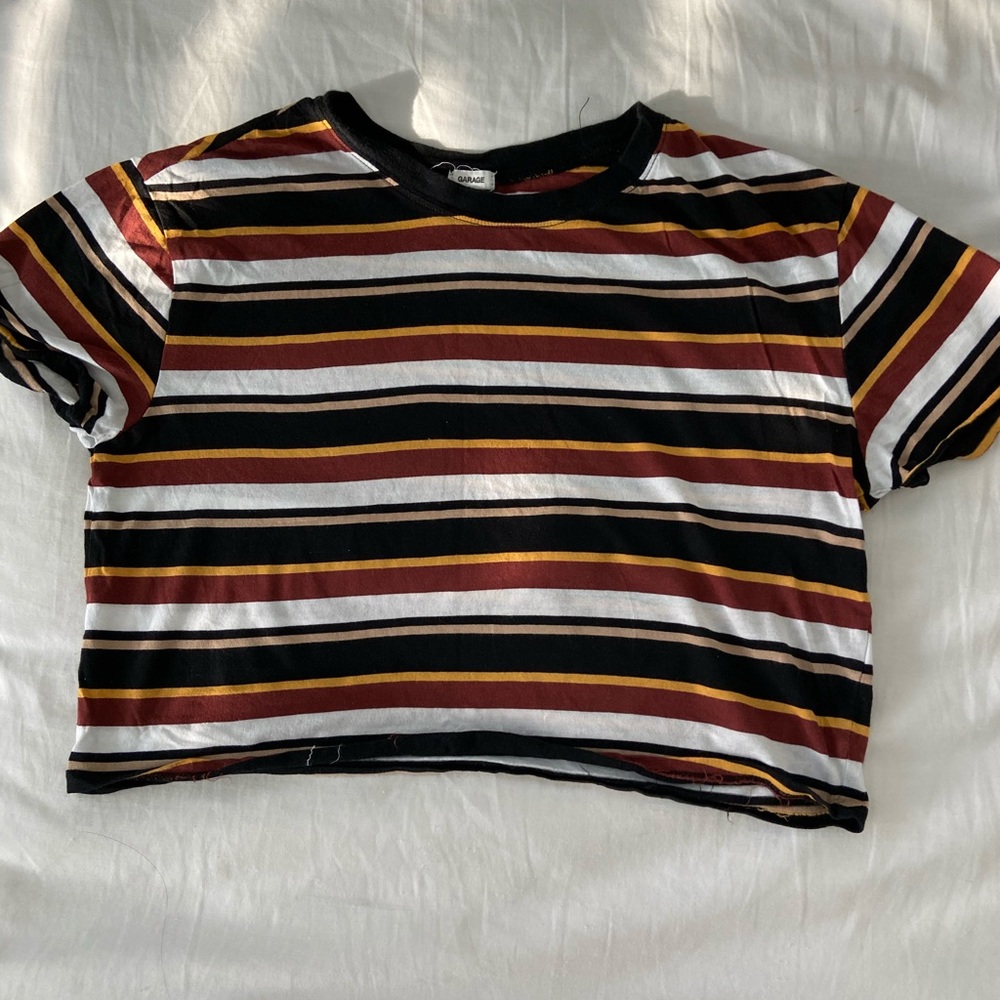 stripped crop top